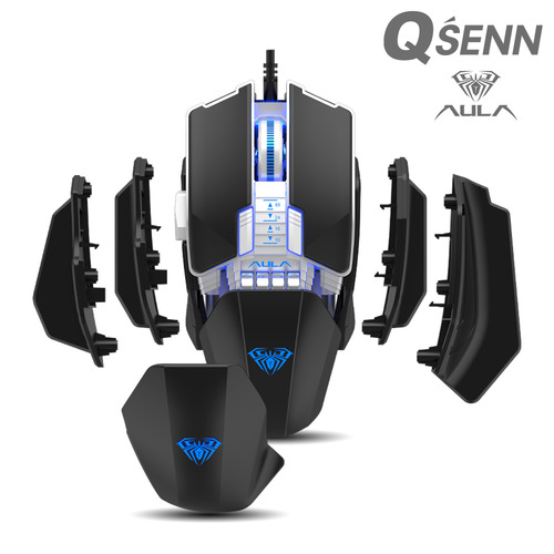 QSENN AULA H508 LED 게이밍 마우스