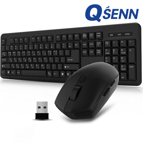 QSENN MK110 무선키보드 마우스 세트 (키스킨포함)