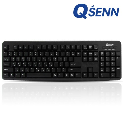 QSENN STW-1200 블랙 USB 키스킨 포함